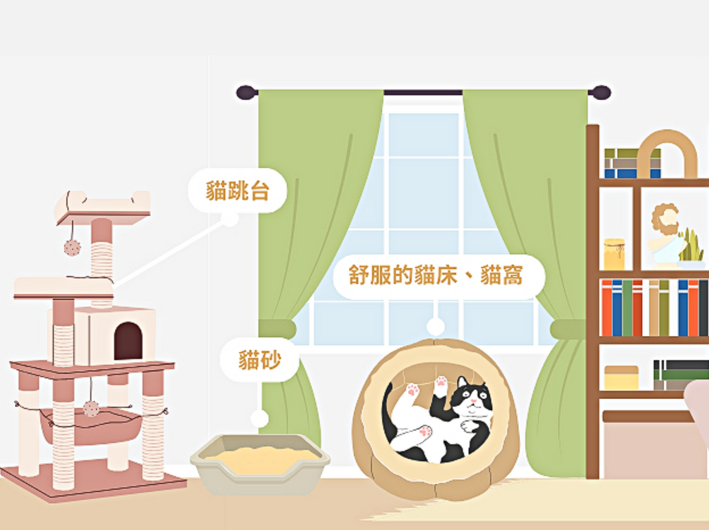 貓咪的生活空間準備(貓砂盆.貓窩)
