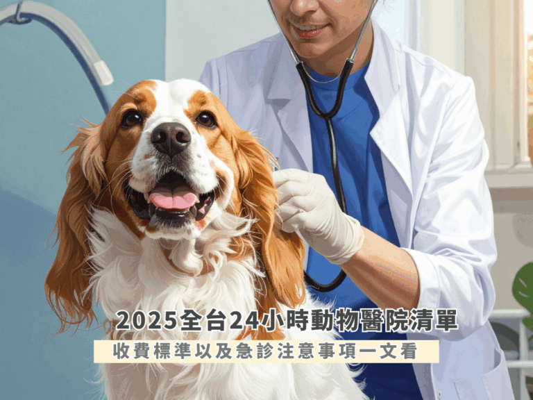 2025 全台24小時動物醫院清單：收費標準以及急診注意事項一文看